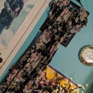 mumu floral maxi dress